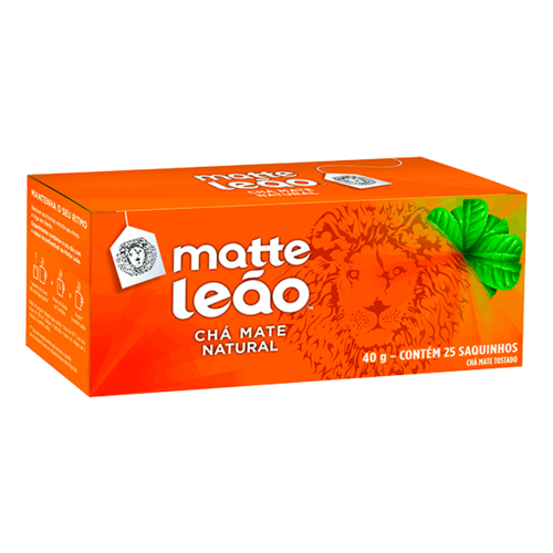 Leao Cha Mate  Natural Saquinhos Leão cx 40g