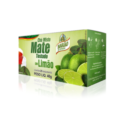Barao Cha Mate Tostado com Limão saq Barão 40g Barao Cha Mate Tostado com Limão saq Barão 40g
