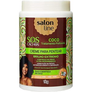 Salon Line Creme Pentear Brilho Extremo Salon Line 1000g