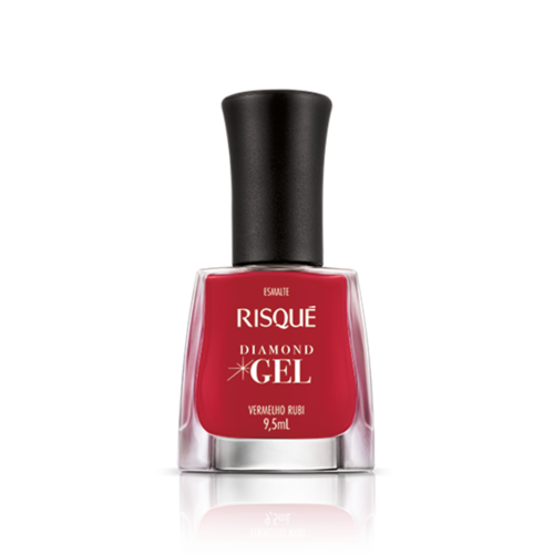 Risque Esmalte Risque Diamond Gel Vermelho Rubi 9.5ml Risque Esmalte Risque Diamond Gel Vermelho Rubi 9.5ml