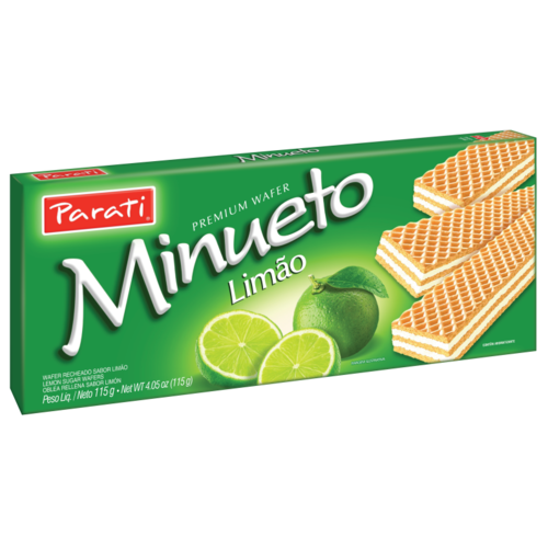 Parati Wafer Limão Minueto 115g Parati Wafer Limão Minueto 115g