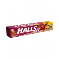 Halls Cherry Menthol Candy 28g