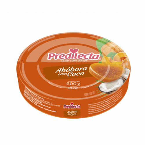 Predilecta Doce de Abóbora c Coco lt Predilecta 600g Predilecta Doce de Abóbora c Coco lt Predilecta 600g
