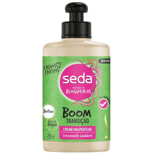 Seda Creme para pentear Boom Transição Seda 295ml Seda Creme para pentear Boom Transição Seda 295ml