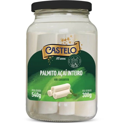 Castelo Palmito Açaí Inteiro Castelo 300g