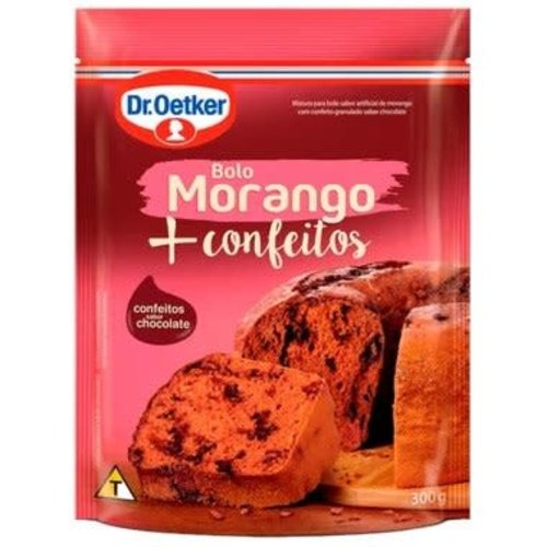 DrOetker Mistura Bolo Morango + Confeitos - DrOetker 300g DrOetker Mistura Bolo Morango + Confeitos - DrOetker 300g