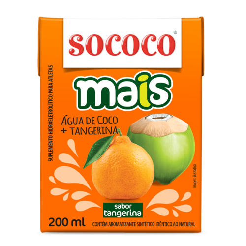 Sococo Agua de Coco + Tangerina - Sococo 200ml Sococo Agua de Coco + Tangerina - Sococo 200ml