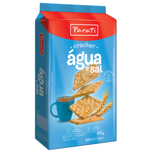 Parati Biscoito Agua e Sal - Parati 370g Parati Biscoito Agua e Sal - Parati 370g