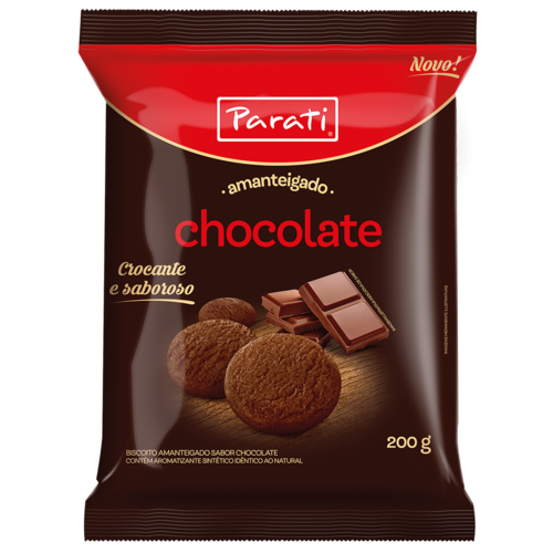 Parati Biscoito Amenteigado Chocolate - Parati 180g Parati Biscoito Amenteigado Chocolate - Parati 180g