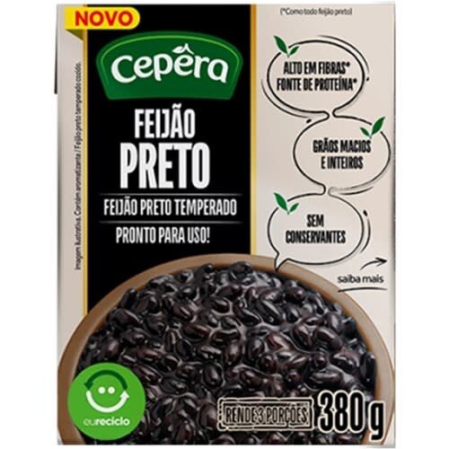 Cepera Feijao Preto Precozido Cepêra 380g Cepera Feijao Preto Precozido Cepêra 380g