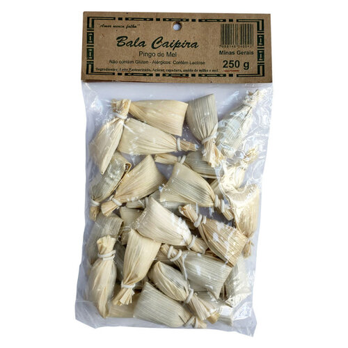 Bala Caipira Bala Caipira Pingo de Mel 250g Bala Caipira Bala Caipira Pingo de Mel 250g