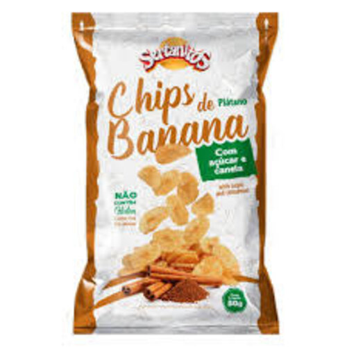Sertanitos Banana Chips Açucar Canela - Sertanitos 50g Sertanitos Banana Chips Açucar Canela - Sertanitos 50g
