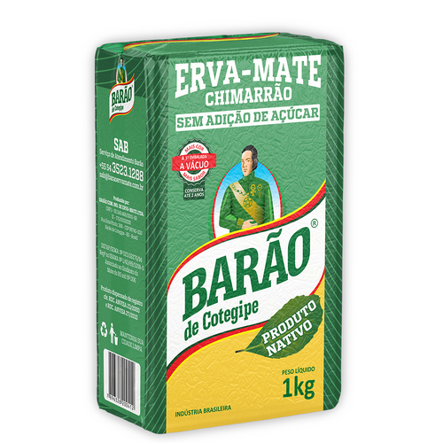 Barao Erva Mate Nativa a Vácou 1kg - Barão