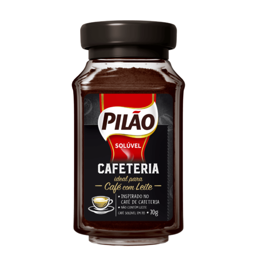 Pilao Café Soluvel Pilão Cafetaria Vidro - 70g