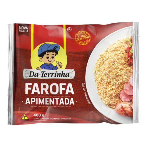 Da Terrinha Farofa Apimentada - Da Terrinha 400g