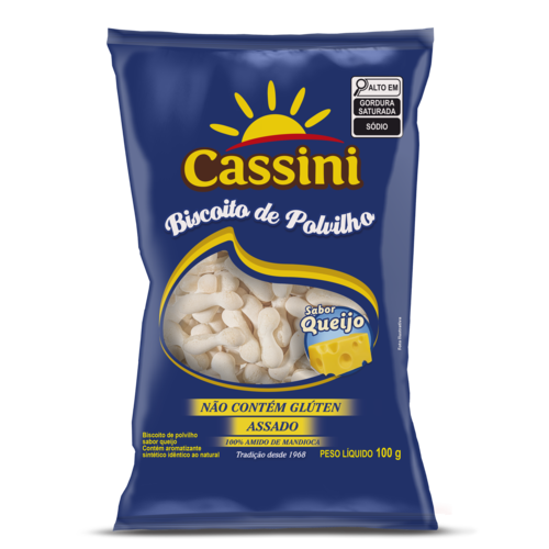 Cassini Biscoito de Polvilho Queijo Cassini 100g Cassini Biscoito de Polvilho Queijo Cassini 100g