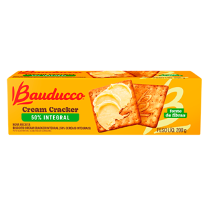 Bauducco Biscoito Cream Cracker Integral Bauducco 200g