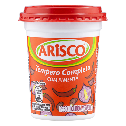 Arisco Tempero Completo com Pimenta Arisco pt 300g Arisco Tempero Completo com Pimenta Arisco pt 300g