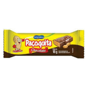 Santa Helena Pacoquita Quadrada Cobertura Chocolate 18g - Santa Helena