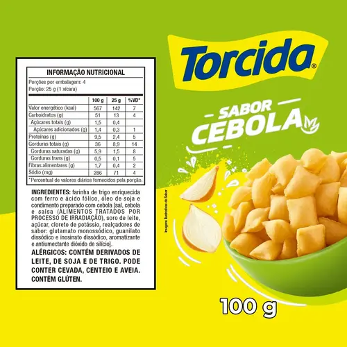 Torcida Torcida Onion flavoured Snack 60g Torcida Torcida Onion flavoured Snack 60g