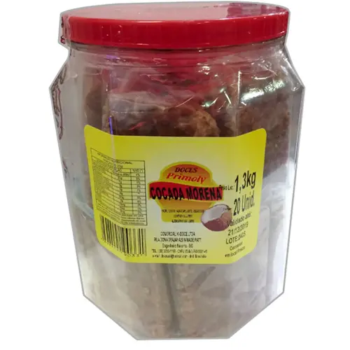 Primoly Cocada Morena Quadrada 55g und - Primoly Primoly Cocada Morena Quadrada 55g und - Primoly