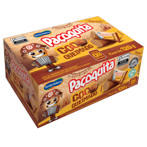 Santa Helena Paçoquita Coco Queimado 120g - Santa Helena Santa Helena Paçoquita Coco Queimado 120g - Santa Helena