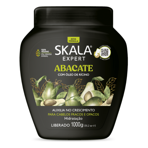 Skala Creme de Tratamento Bomba de Vitaminas Abacate - Skala 1kg Skala Creme de Tratamento Bomba de Vitaminas Abacate - Skala 1kg