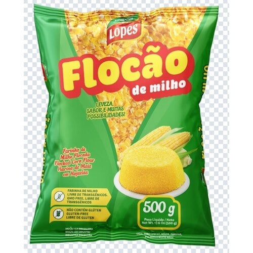 Lopes Flocão de Milho Lopes 500g Lopes Flocão de Milho Lopes 500g