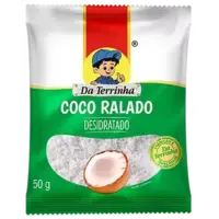 Coco Ralado Desidratado 50g Da Terrinha