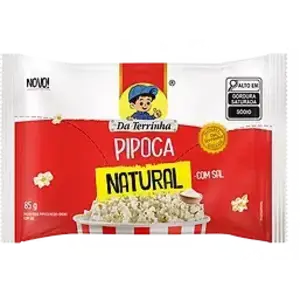 Da Terrinha Pipoca de Micro-ondas Natural com Sal 100g Da Terrinha Da Terrinha Pipoca de Micro-ondas Natural com Sal 100g Da Terrinha