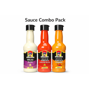Da Terrinha Sauce Combo Pack 3x150ml – Garlic, Carolina Reaper & Creamy Pepper Da Terrinha Sauce Combo Pack 3x150ml – Garlic, Carolina Reaper & Creamy Pepper