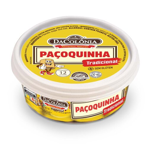 DaColonia Paçoca Rolha Tradicional pt DaColonia 210g DaColonia Paçoca Rolha Tradicional pt DaColonia 210g