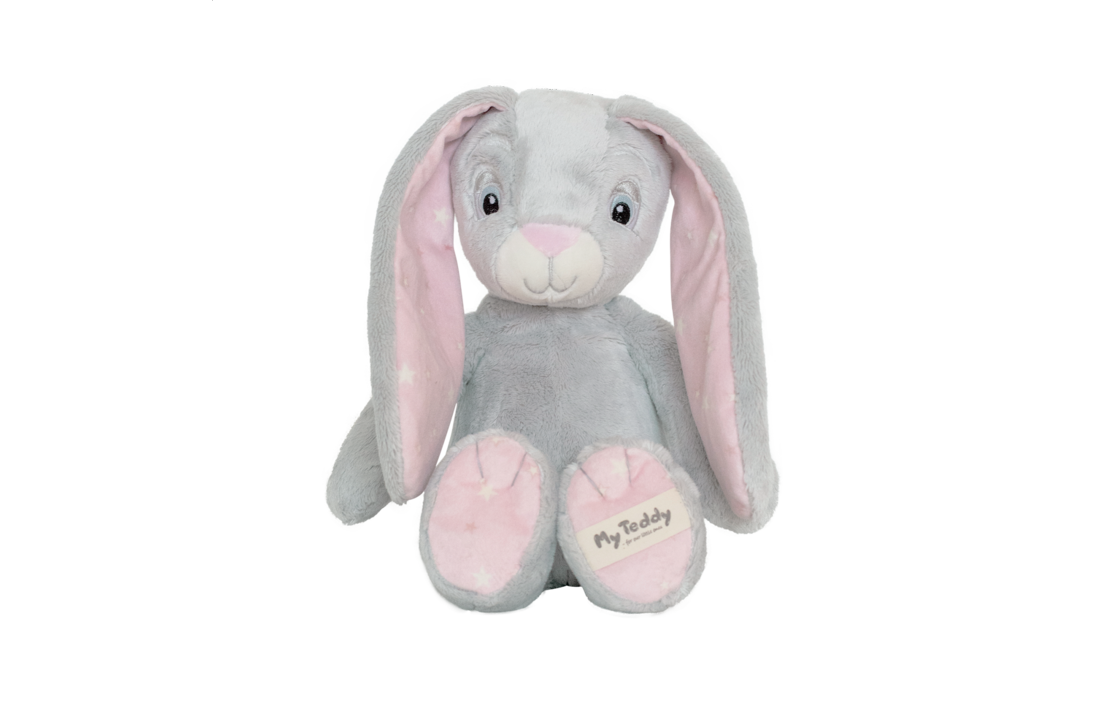 Knuffel haas roze