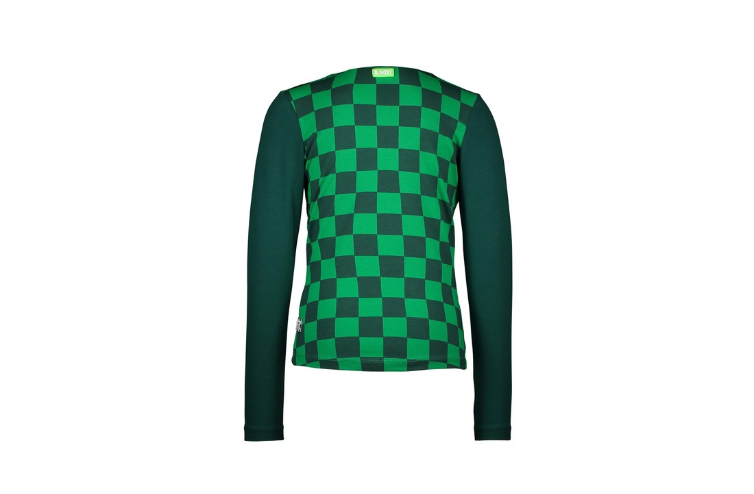 T-shirt panel Botanical green
