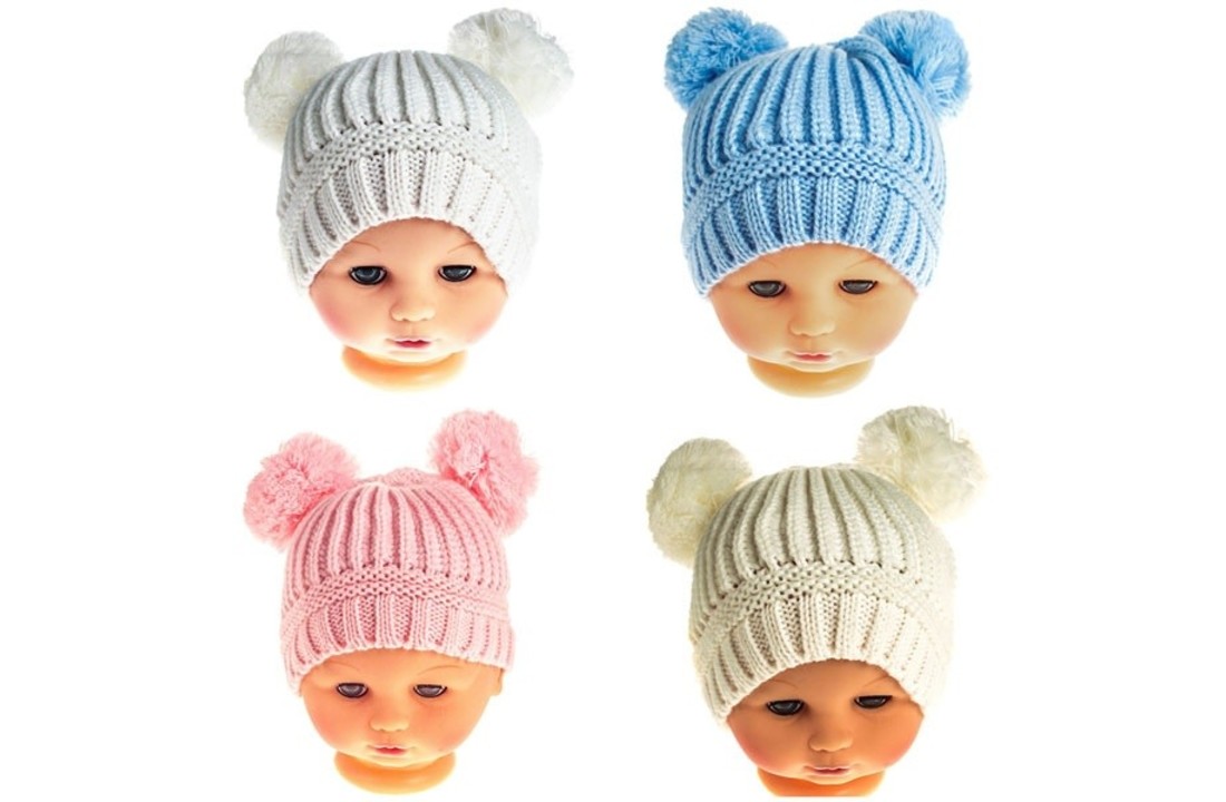 Muts met 2 pompoenen 12/24 maanden