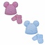 Soft Touch Gebreid setje muts & handschoenen 0/6N