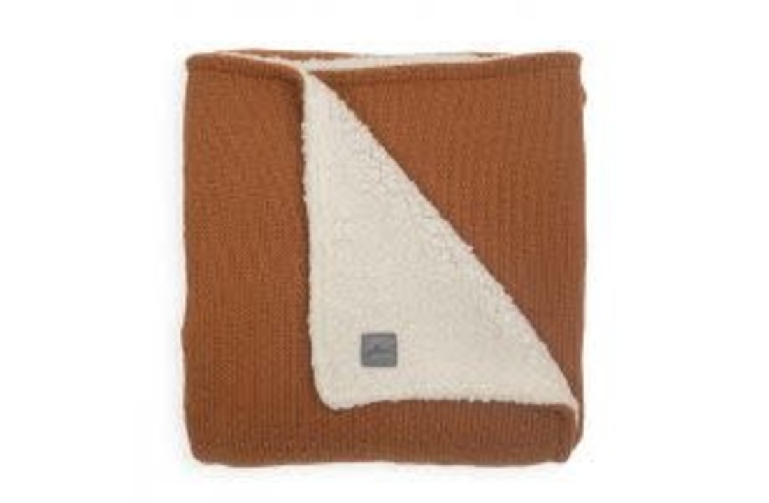 Wieg Deken Bliss Knit Teddy gevoerd 75x100cm 3 kleuren