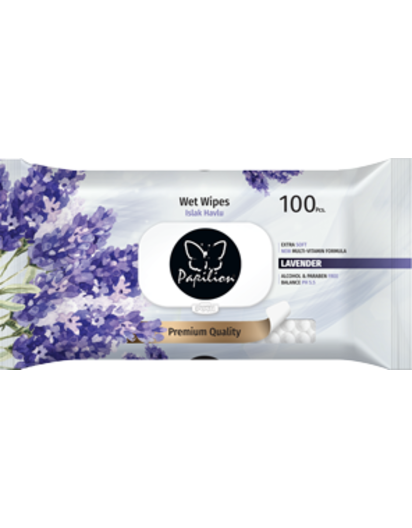 papilion Papilion Rose Wet Wipes Islak mendil 100 stuk