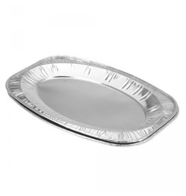 Aluminium schaal ovaal 35cm 10 st