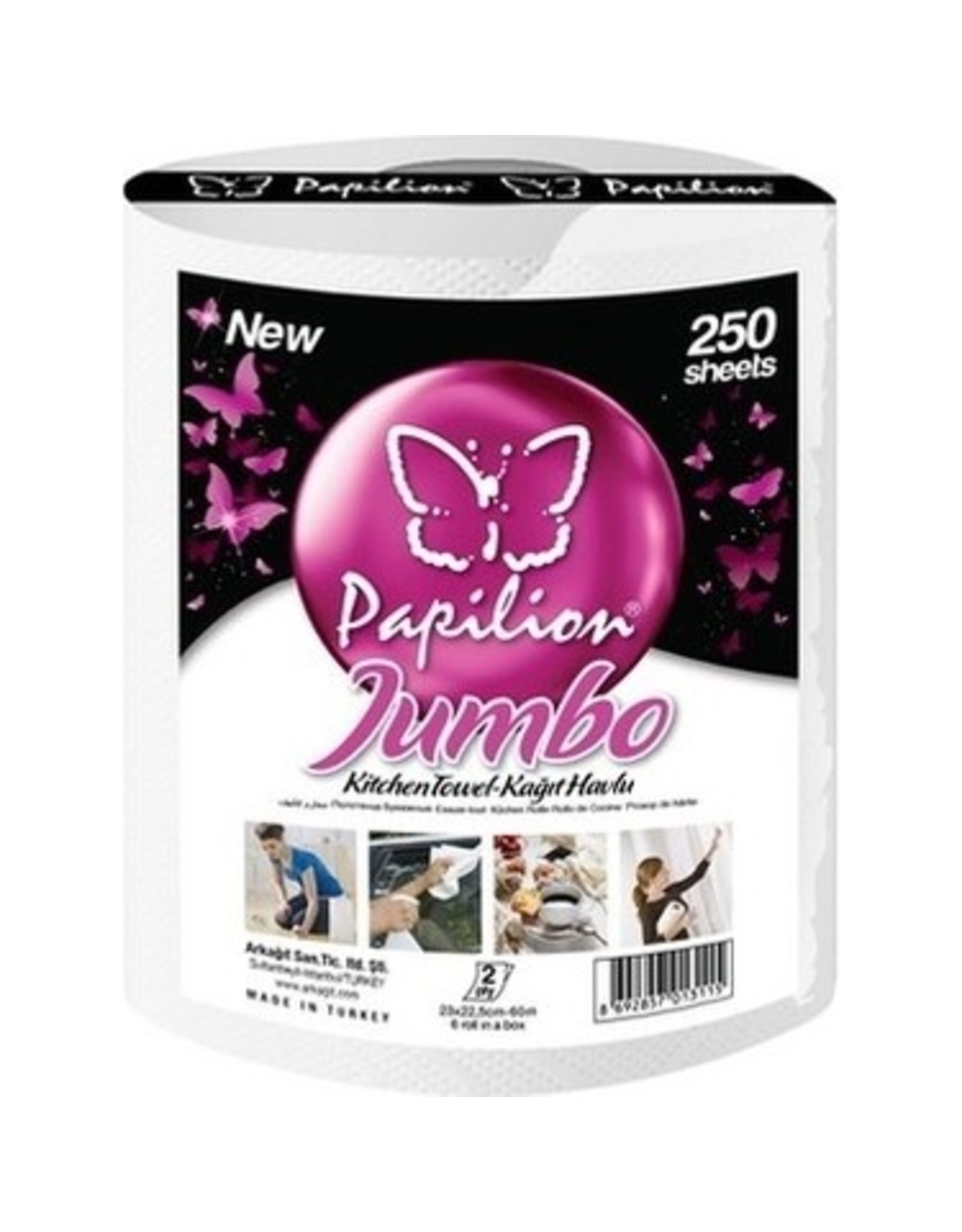 PAPILION KAĞIT HAVLU JUMBO 6 KG TEKLİ