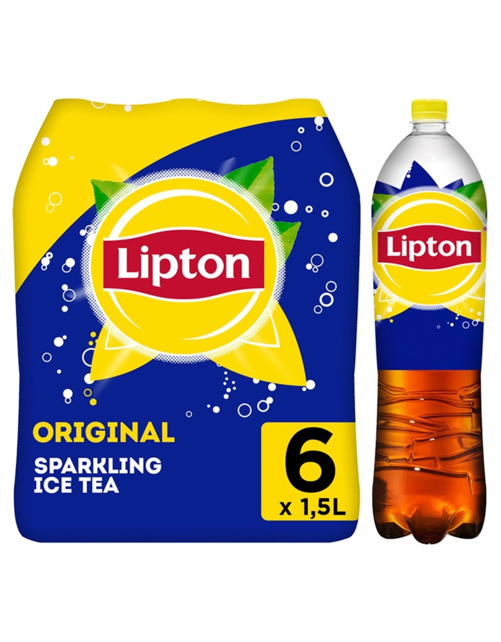 Lipton Ice Tea Lipton ice tea orginal sparkling 6x 1.5 L fles