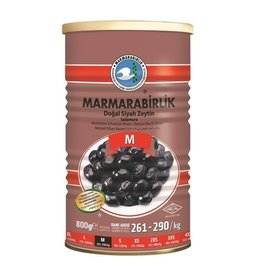 Marmarabirlik Zwarte olijven Mega 800g