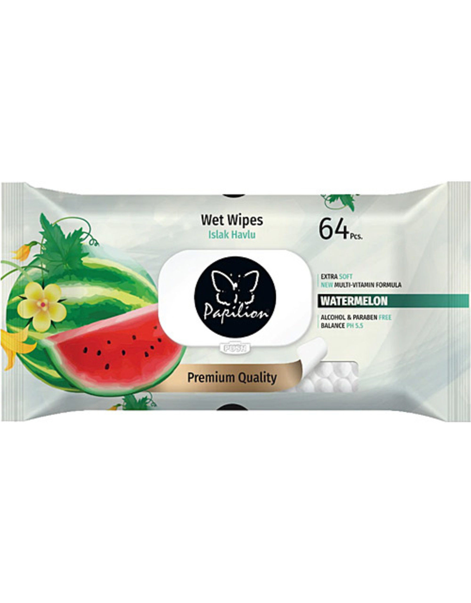 papilion PAPILION ISLAK MENDIL WATERMELON 64 STUK