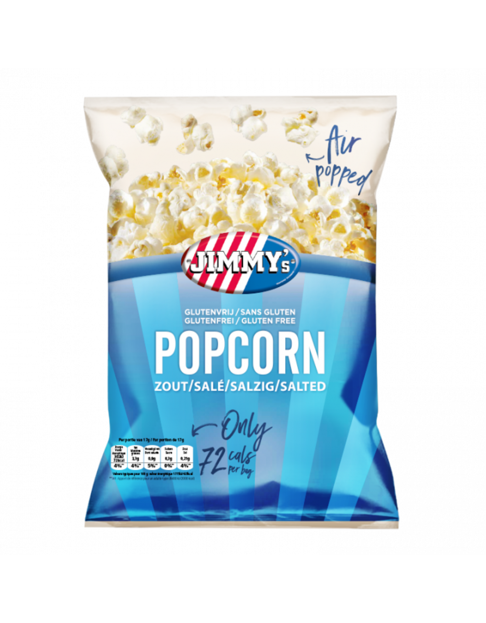 Jimmy's Popcorn zout minibag