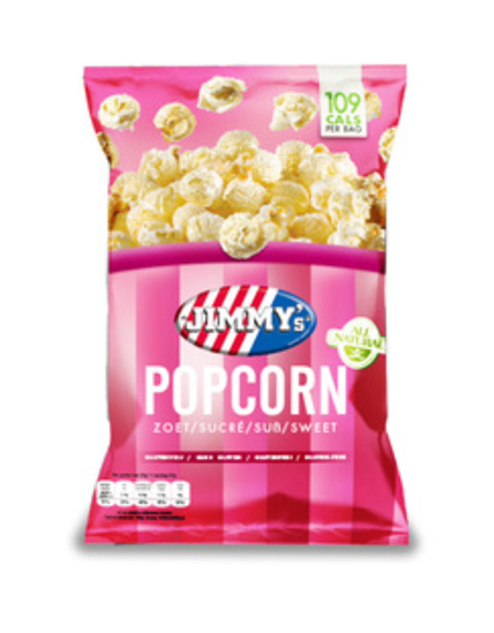 Jimmy's Popcorn zoet minibag