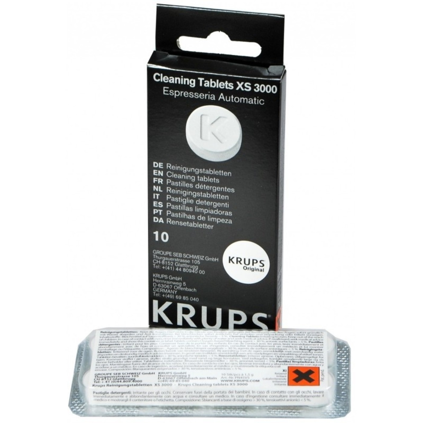 Krups XS3000 Cleaning Tablets (10 pcs) Descaler.co.uk