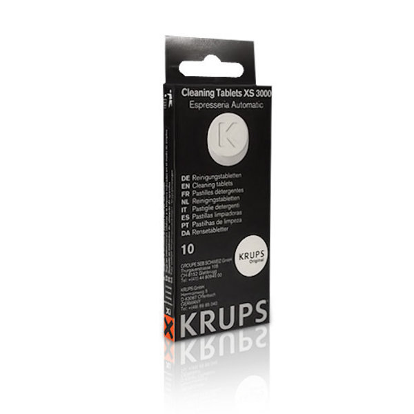 Krups XS3000 Cleaning Tablets Pack of 10 For Espressia Automatic