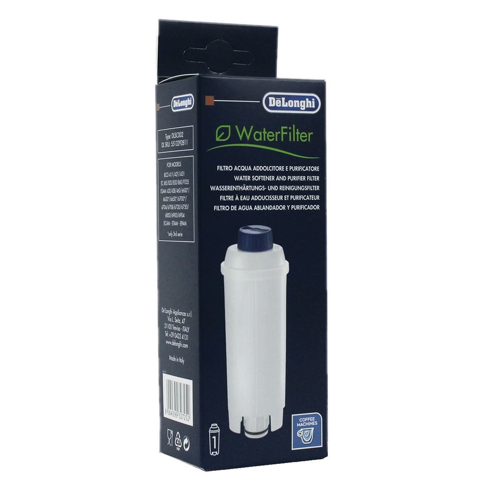 De'Longhi 5513292811 Water Filter, Pack of 1, White & EcoDecalk