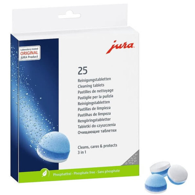 JURA 3-phase Cleaning Tablets (25 pcs)