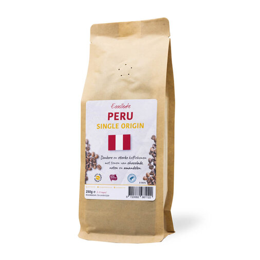 ECCELLENTE Koffiebonen Single Origin Peru – 250 gram
